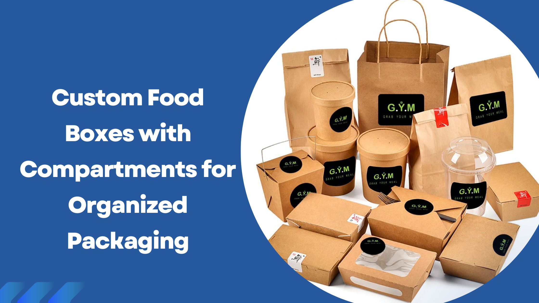 Custom Food Boxes with Compartments for Organized Packaging