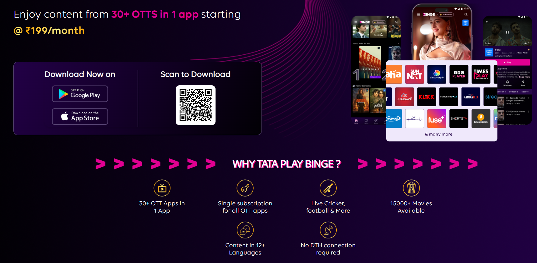 OTT Subscription Guide 2025: Why Tata Play Binge Stands Out as India’s Top All-in-One OTT Platform